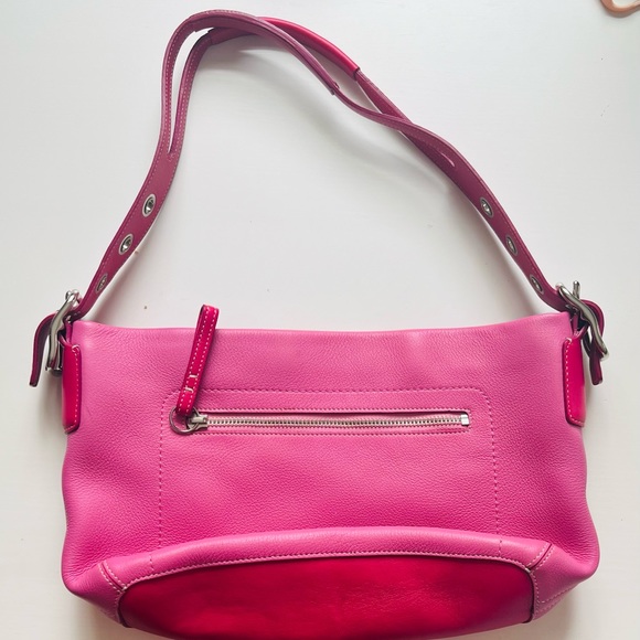 Coach Shoulder Bag K04s-1429 Pink PEBBLE GRAIN 13"L x 3.5"W x 7 - Picture 7 of 9